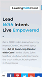 Mobile Screenshot of leadingwithintent.com
